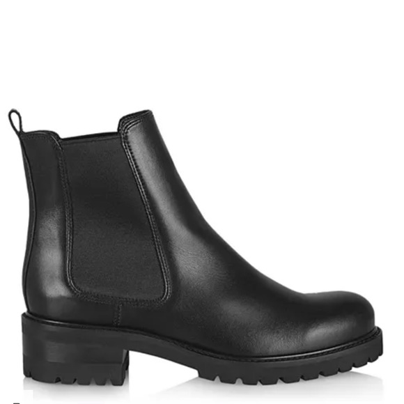 NEW La Canadienne Conner Pull On Black Leather Chelsea Boots Waterproof Bootie - Picture 2 of 4